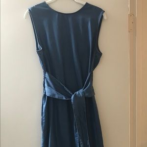 MAXI dress- very Soft Chambray blue color w/ sache